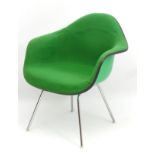 Vintage Retro : a Charles and Ray Eames designed fibreglass armchair ,
