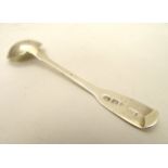 A fiddle pattern salt spoon hallmarked London 1819 maker WH 4" long (8g) CONDITION: