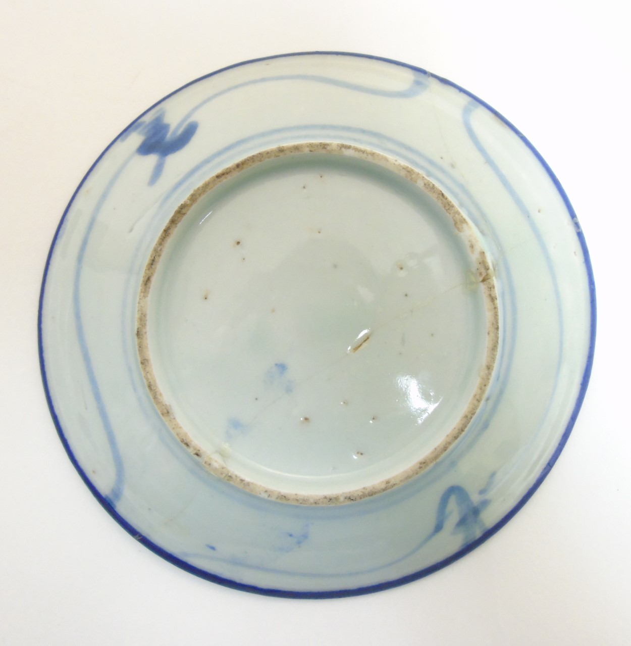 An Oriental, possibly Japanese small dish in underglaze blue, - Image 3 of 4