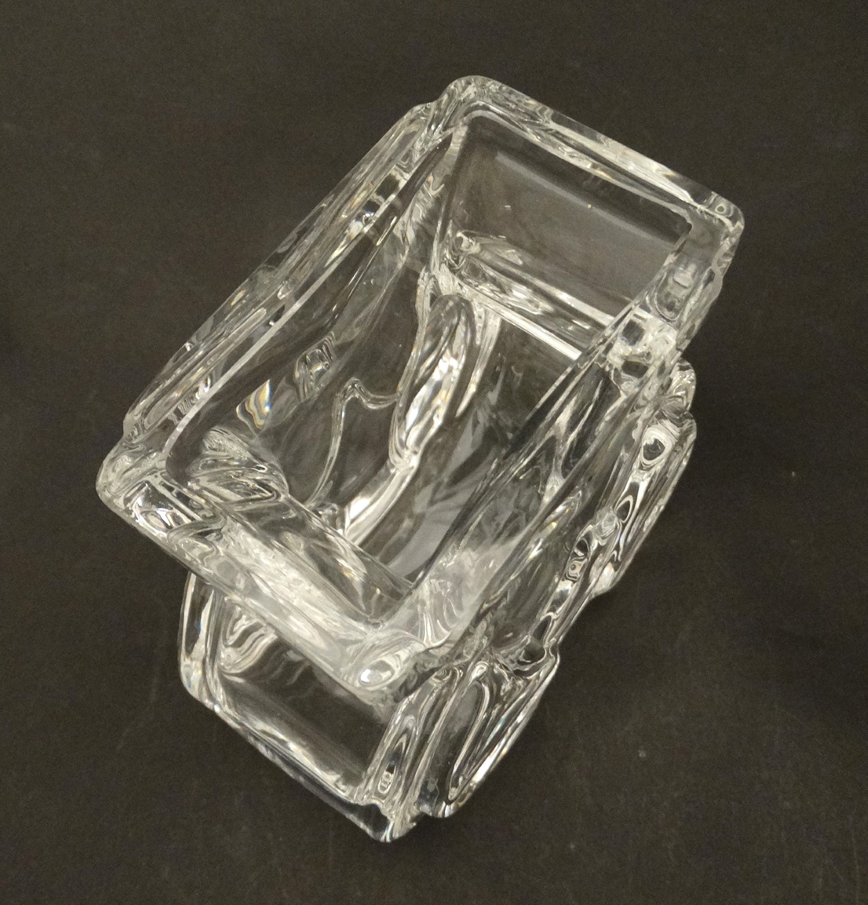 A mid 20thC Scandinavian Royal Krona glass vase, signed and numbered to base, - Image 5 of 8