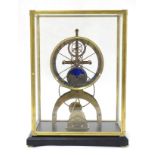 Great Wheel Skeleton Clock : An mid 20thC Rare and Large Skeleton Clock with chain fusee 14 day