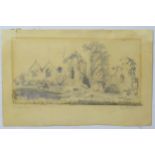 Attributed to Thomas Allom ( 1804-1872) and MJ Starling early XIX, Pencil drawing ,