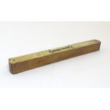 A Buck & Hickman brass cased level 14" long CONDITION: Please Note - we do not