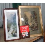 A large assortment of pictures and frames,