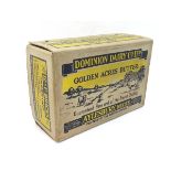 A cardboard butter packing box marked ' Dominion Dairy Co. Ltd. Golden Acres butter ...
