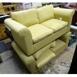 Pair of two seater sofas (Laura Ashley) CONDITION: Please Note - we do not make