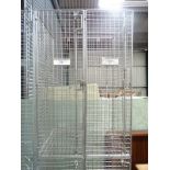 An old school weld mesh locker (4 doors) CONDITION: Please Note - we do not make