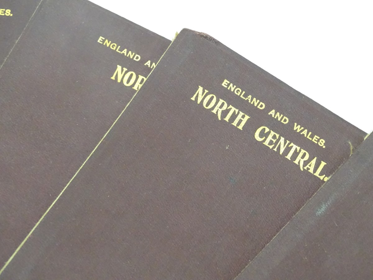 Two road map sets in leather cases, England, - Image 2 of 3