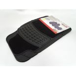 Four piece car mat set with carpet inserts CONDITION: Please Note - we do not make