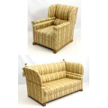 A knoll armchair & Sofa (2) CONDITION: Please Note - we do not make reference to
