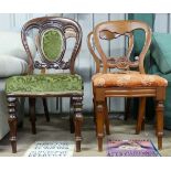 3 + 1 Victorian dining chairs CONDITION: Please Note - we do not make reference to