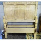 Limed oak single bed CONDITION: Please Note - we do not make reference to the