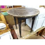 An old circular table CONDITION: Please Note - we do not make reference to the