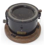 Militaria : A WWII US Navy ' Type 1809-4-3 ' Aeronautical Compass by Pioneer Instruments , NJ USA .