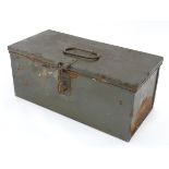 A military document box CONDITION: Please Note - we do not make reference to the