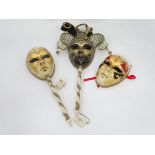 Three Venetian masks CONDITION: Please Note - we do not make reference to the