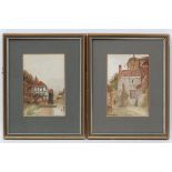 XIX English School Pair of Watercolours ' The Warden's House ,