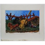 Stanley Bragg (British School, XX), Gouache, " The Country Rubbish Dump " Signed and dated 1967,