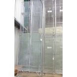 An old school weld mesh locker (2 doors) CONDITION: Please Note - we do not make