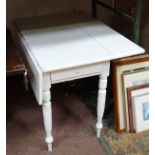 A white painted Pembroke table CONDITION: Please Note - we do not make reference