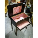 A sewing cabinet/box CONDITION: Please Note - we do not make reference to the