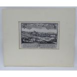 XX Topographical School, Monochrome engraving on linen, 'Praga / Prag',