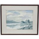 David Terris '91, Pencil and watercolour, ' The Kyle of Lochalch ' ( Loch Alsh) Scotland, Signed,