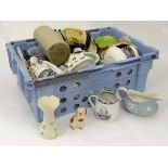 Box of assorted ceramics CONDITION: Please Note - we do not make reference to the