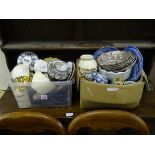 Two boxes of miscellaneous ceramics CONDITION: Please Note - we do not make