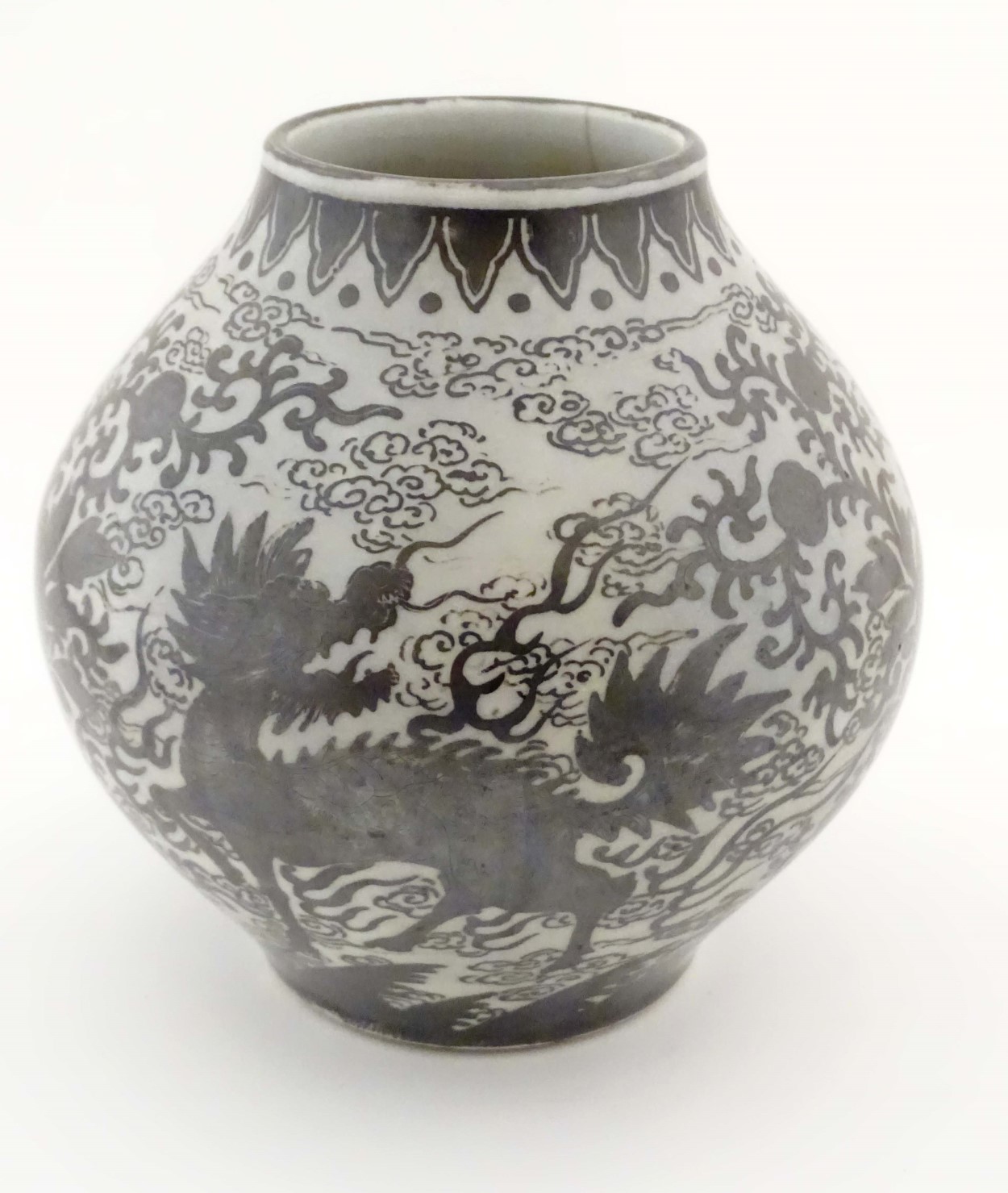 A Chinese monochrome globular vase,