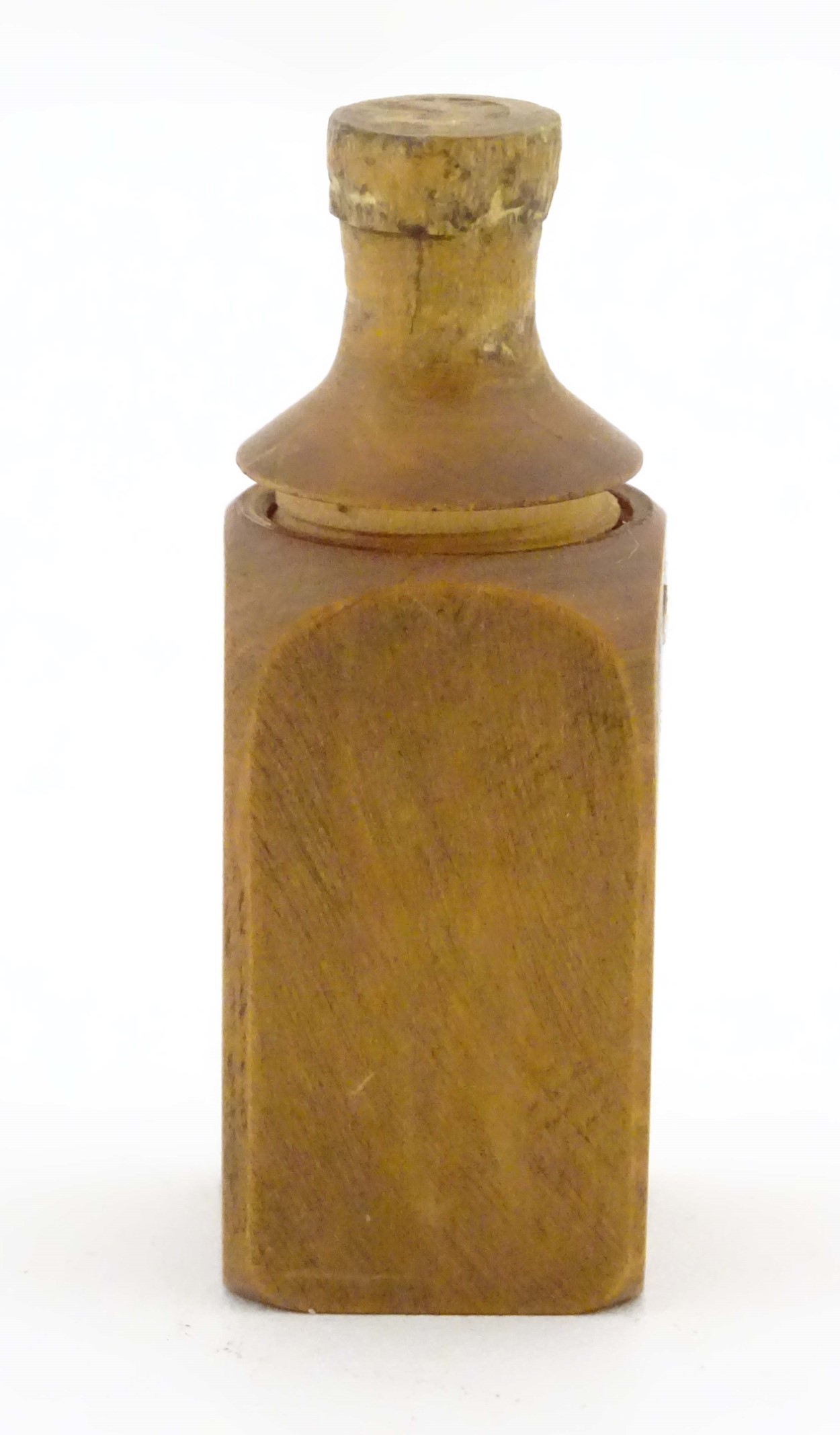 Cointreau Triple Sec - A novelty carved miniature boxwood bottle shaped container unscrewing to - Image 5 of 11