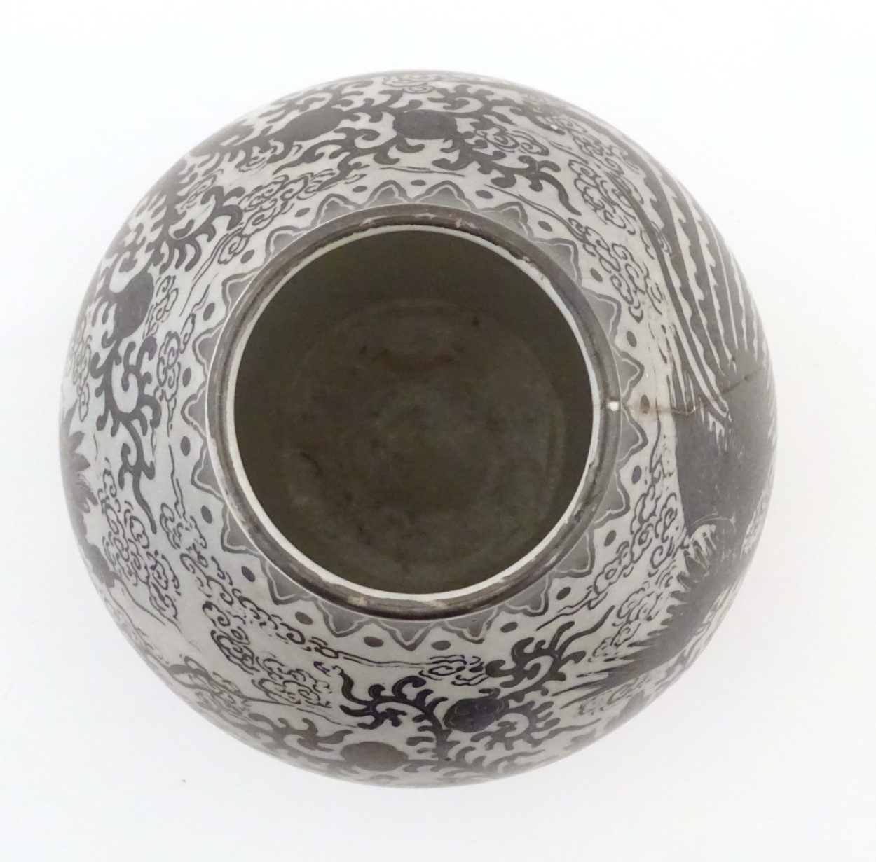 A Chinese monochrome globular vase, - Image 2 of 6