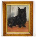 Maud West Watson 1908 Canine School, Pastel, 'Tip' Portrait of a West Highland Terrier Dog,