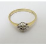 A 9ct gold ring set with diamonds CONDITION: Please Note - we do not make