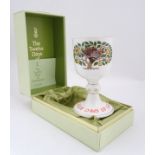 A c1980 Royal Doulton Limited Christmas Edition goblet of 'The Twelve Days of Christmas' with the