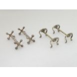 Assorted silver plate knife rests (2+2) CONDITION: Please Note - we do not make