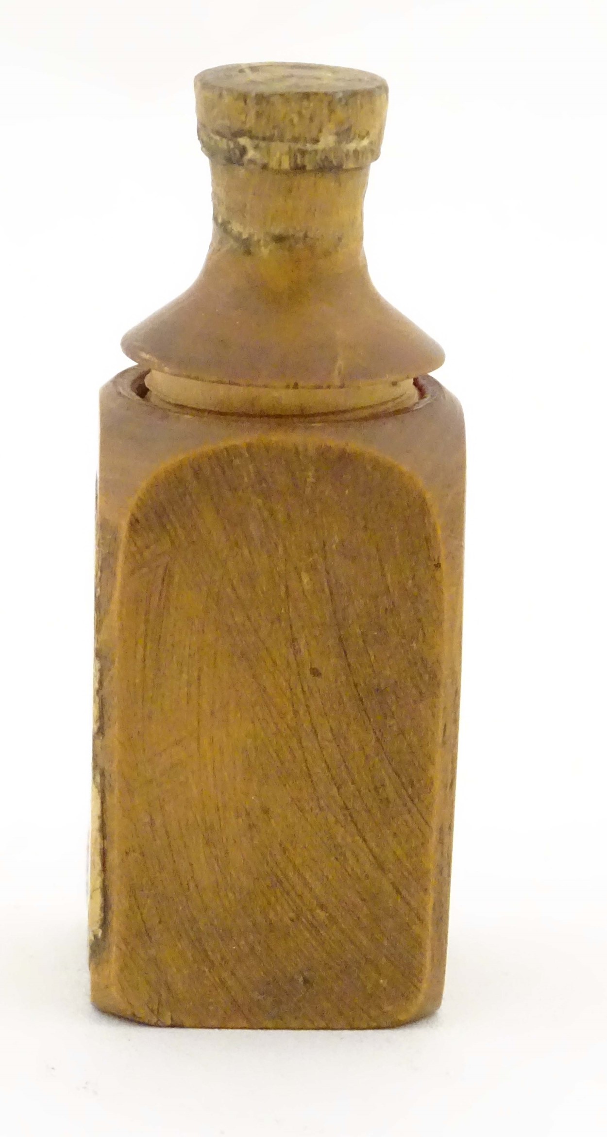 Cointreau Triple Sec - A novelty carved miniature boxwood bottle shaped container unscrewing to - Image 6 of 11