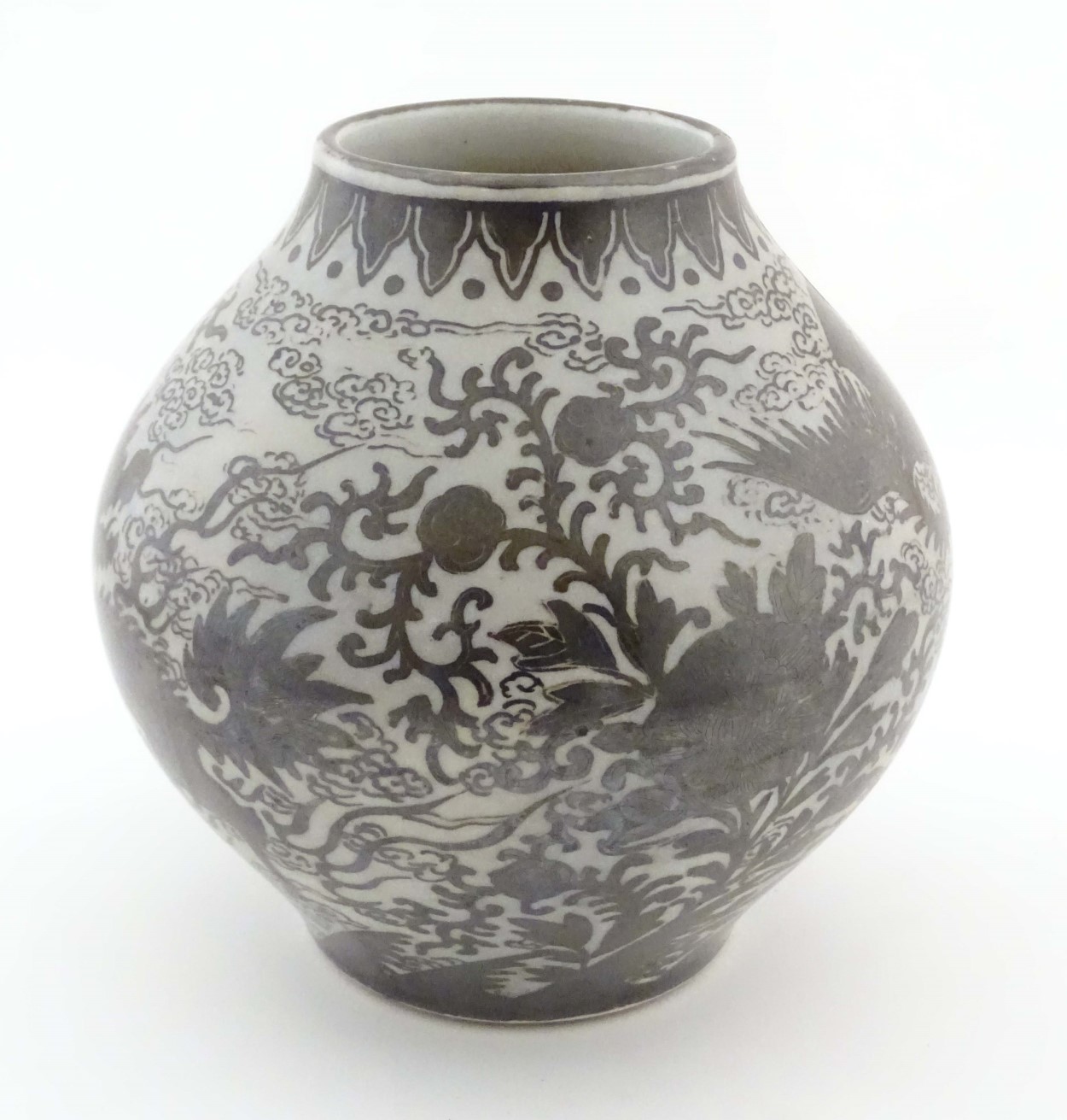 A Chinese monochrome globular vase, - Image 6 of 6