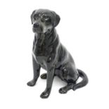 A Beswick figure of a large fireside black Labrador dog no.