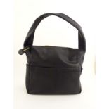 A Radley London black leather bag, 11'' tall,