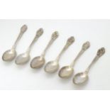A set of 6 American Sterling silver teaspoons by Gorham Manufacturing Co.
