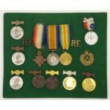 Militaria: The WW1 medal trio of 1596 DVR L.