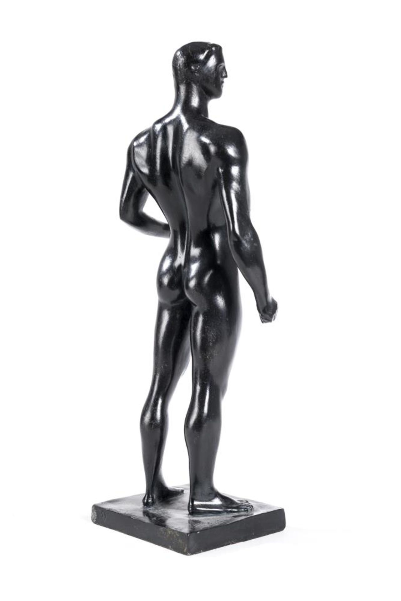 Arno Breker (1900-1991), "Dionysos", bronze à patine noire. Pièce signée sur la [...] - Bild 3 aus 4