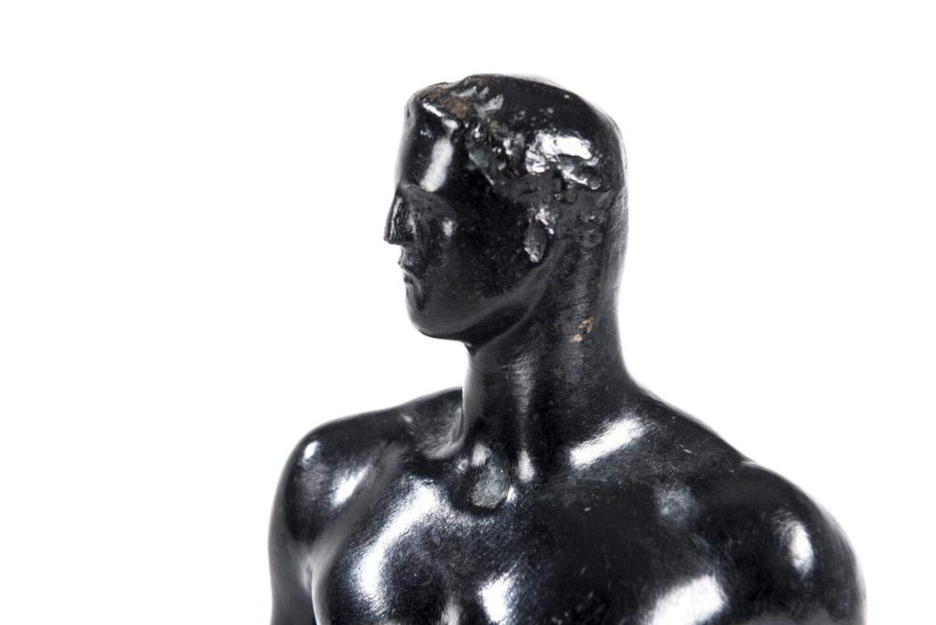 Arno Breker (1900-1991), "Dionysos", bronze à patine noire. Pièce signée sur la [...] - Bild 4 aus 4