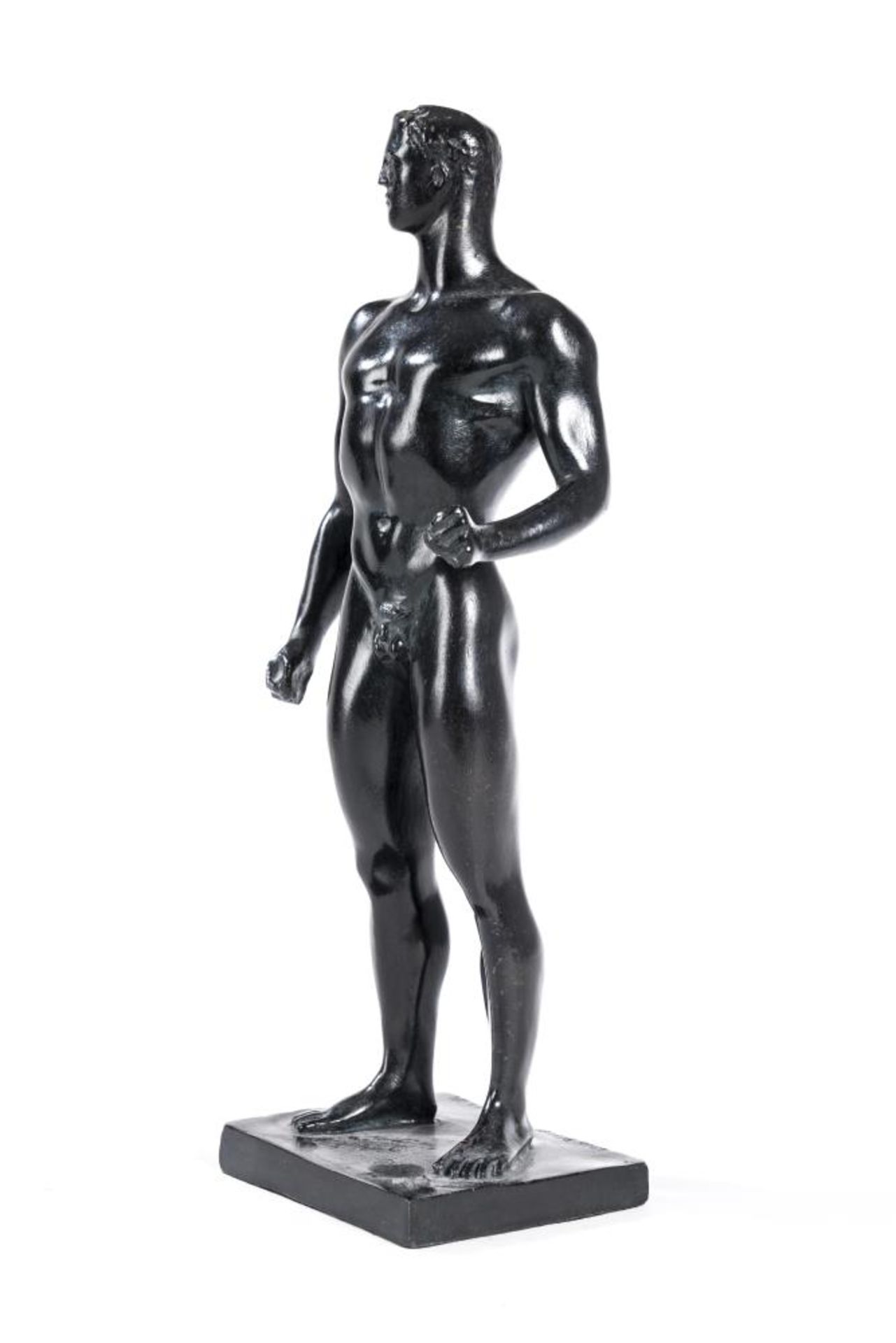 Arno Breker (1900-1991), "Dionysos", bronze à patine noire. Pièce signée sur la [...] - Bild 2 aus 4