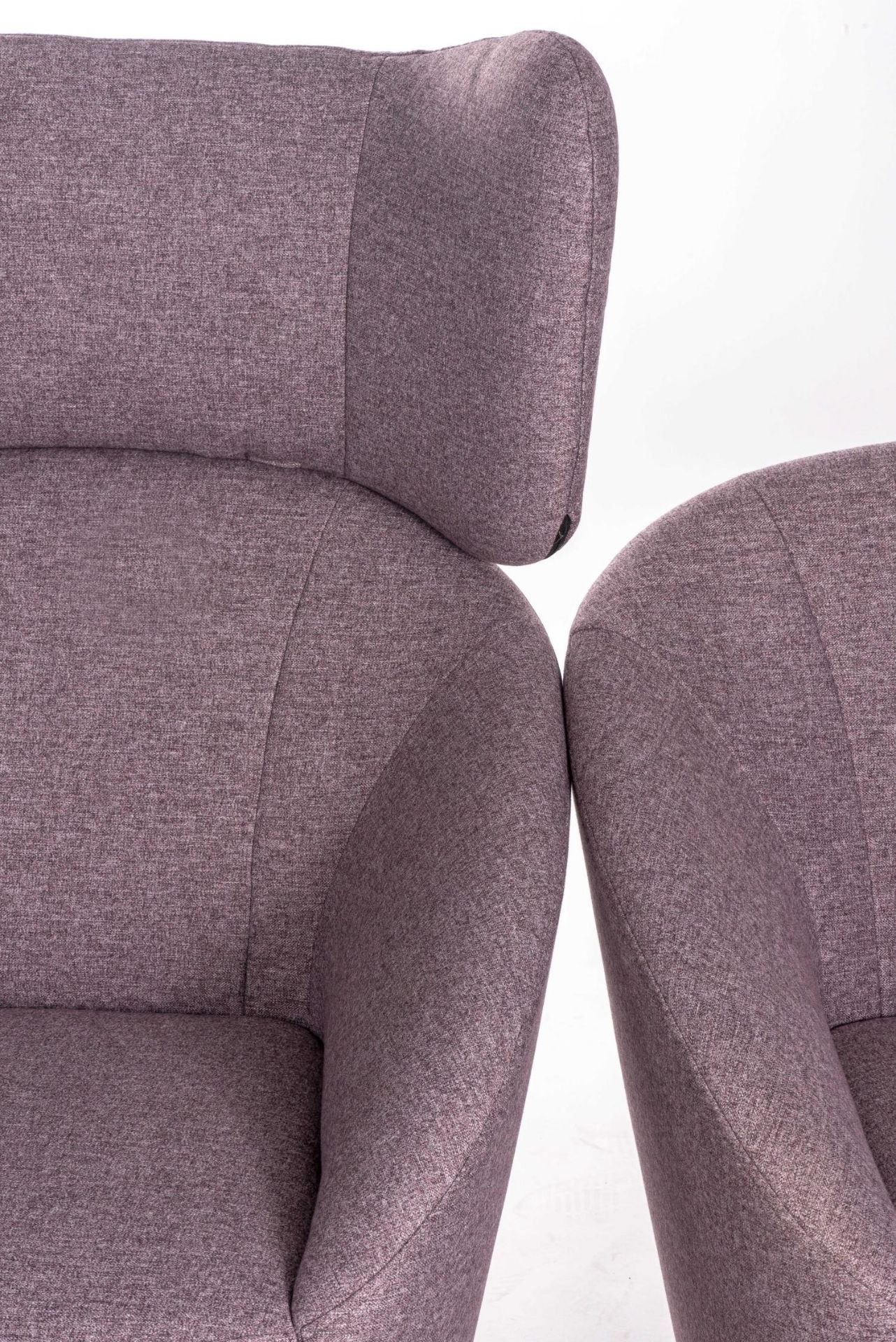 2 fauteuils Freistil 178 recouverts d'un tissu pastel-violet 2044 dont l'un avec [...] - Bild 2 aus 4