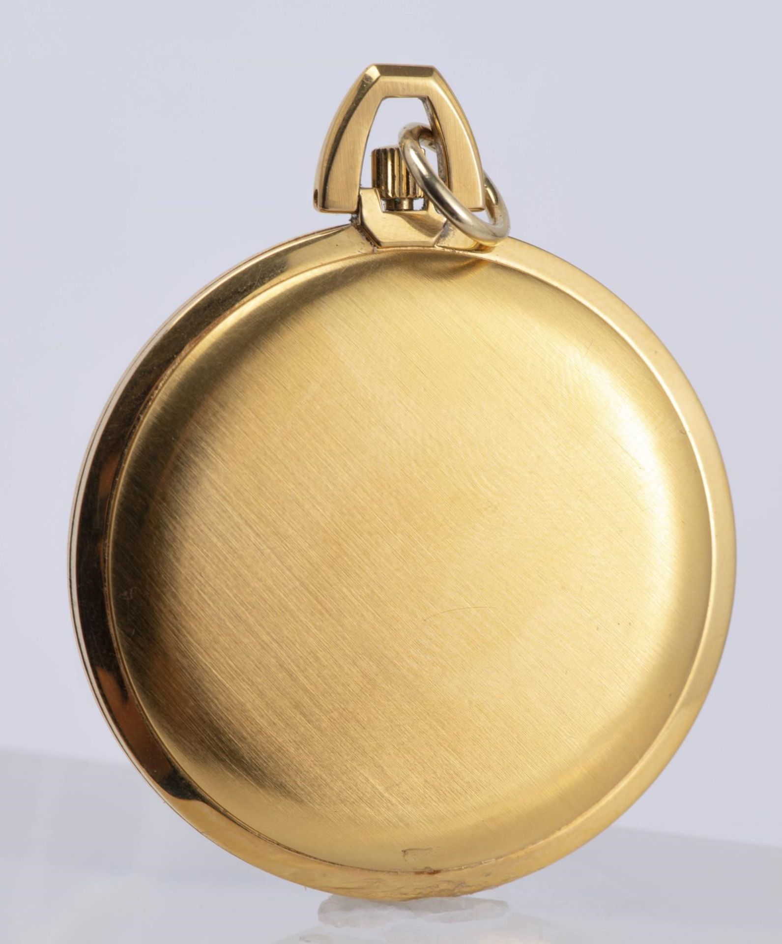 Omega, modèle "de Ville", montre de poche plaquée or, mvt mécanique, cadran doré [...] - Bild 3 aus 3