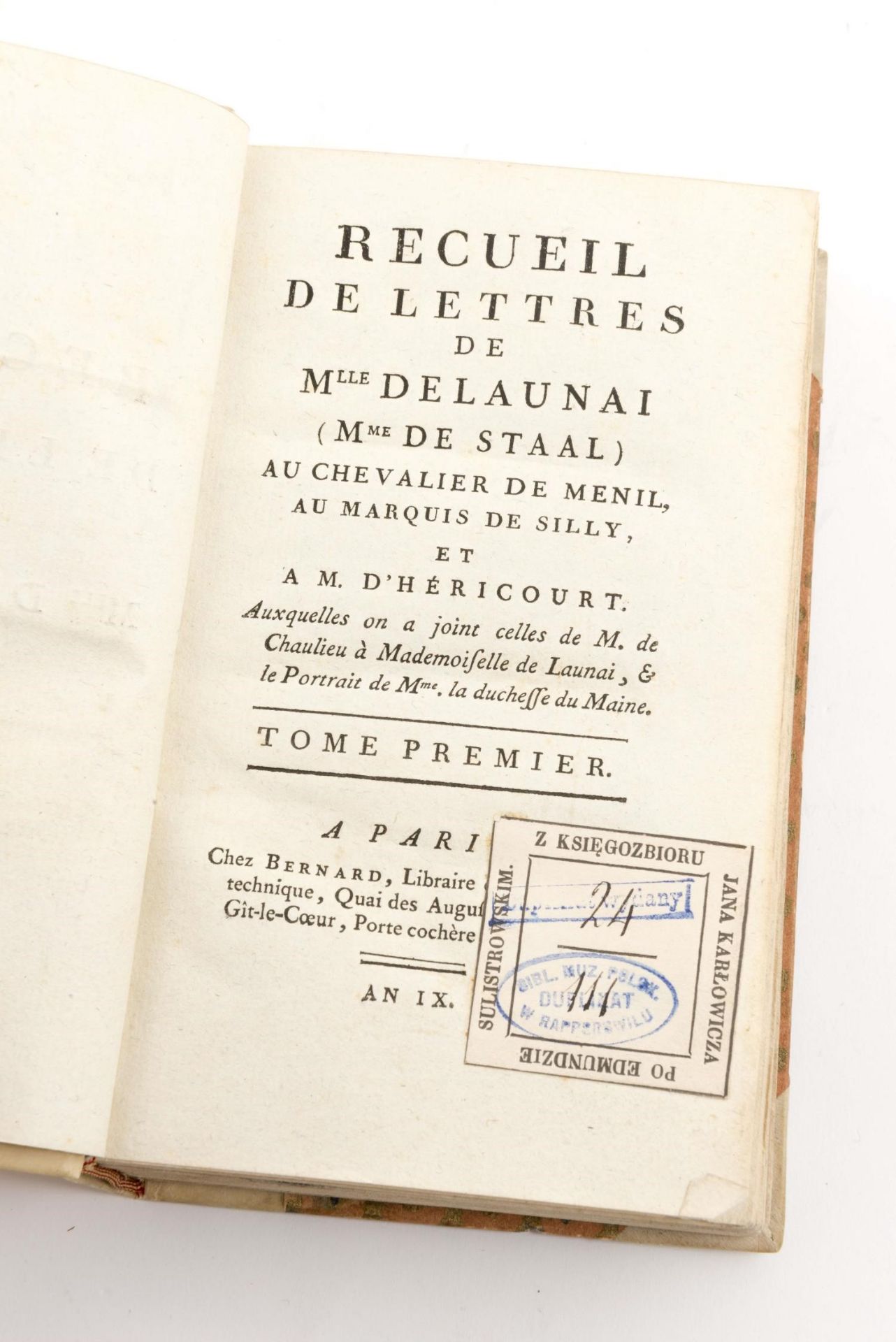 Staal-Delaunay Marguerithe, Recueil de lettres de Madame Delaunai, Paris : Ecole [...] - Bild 2 aus 4