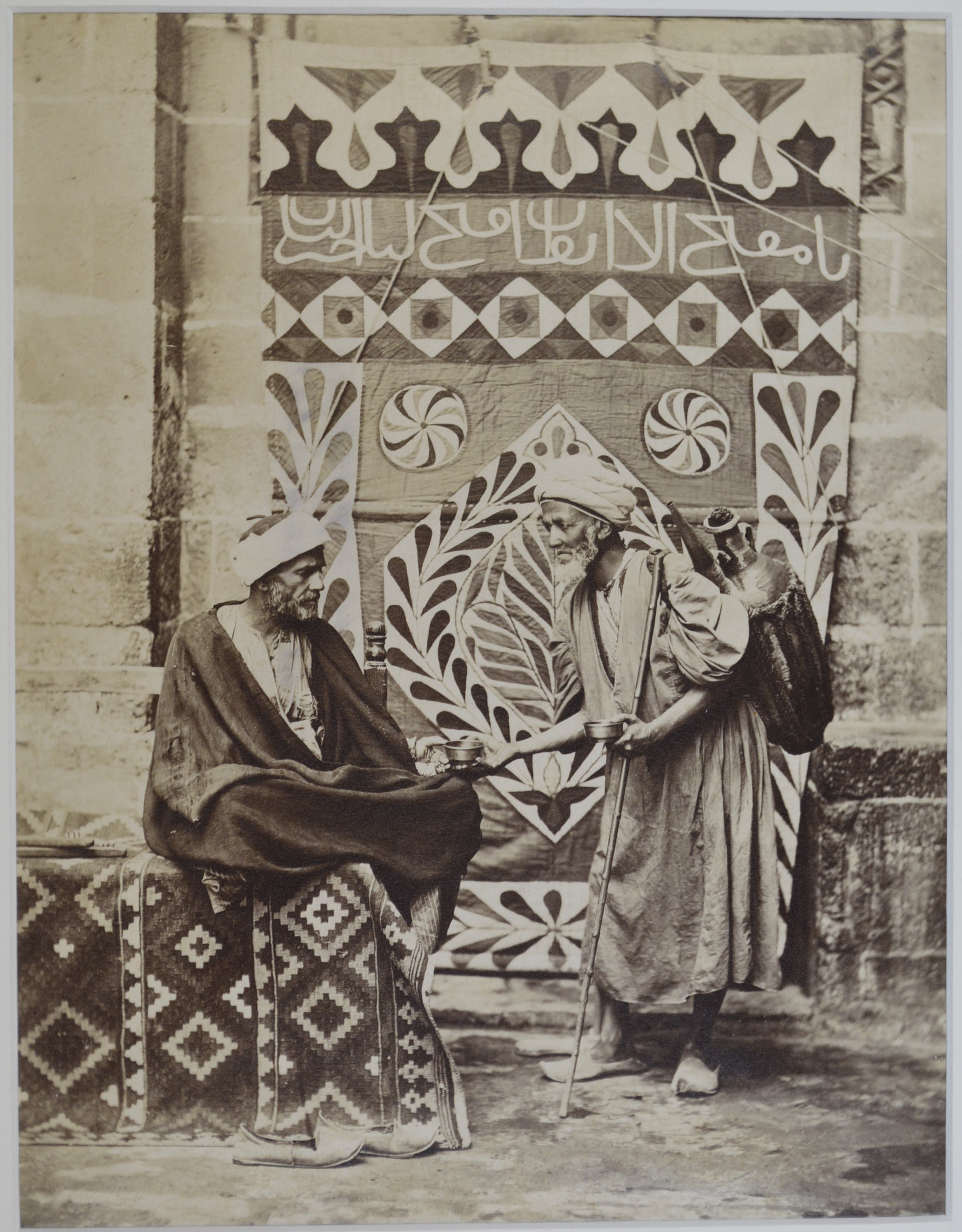 *Lehnert (Rudolf & Landrock, Ernst). Prayer in the Desert, 1910, gelatin silver print photograph, - Image 4 of 6