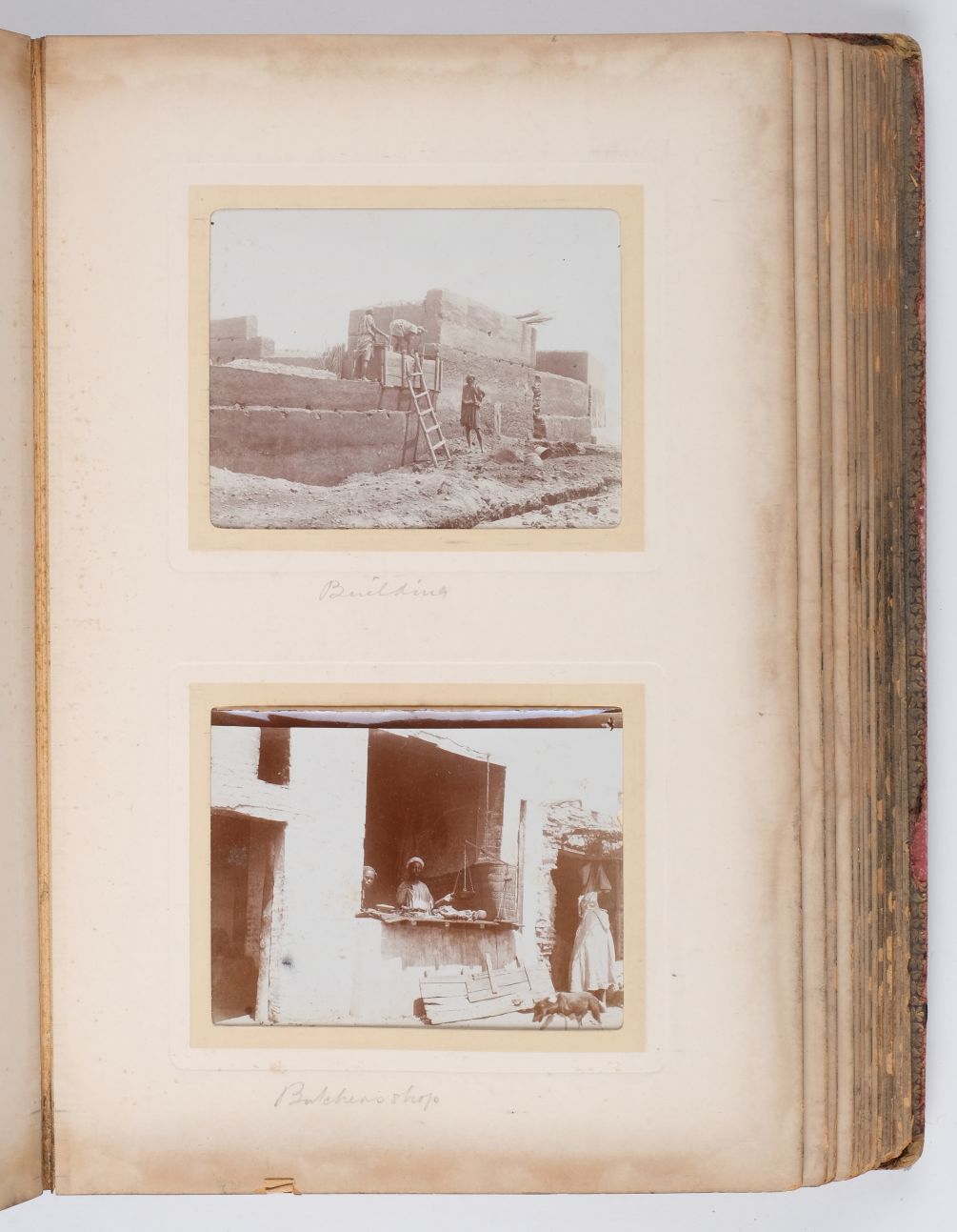 Morocco. An album containing 92 window-mounted printing out paper prints, c. 1900, subjects - Image 3 of 7